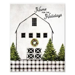 Foto Navidades blancos Barn Wall Art