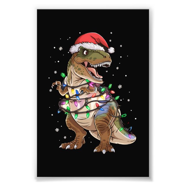 Foto Navidades de árbol T-rex de dinosaurios Sweater Xm (Frente)