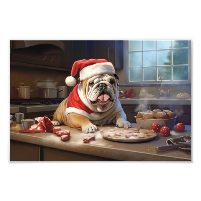 Foto Navidades de Bulldog ingleses celebran vacaciones (Frente)