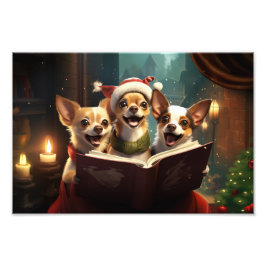 Foto Navidades de Chihuahuas cargando fiesta
