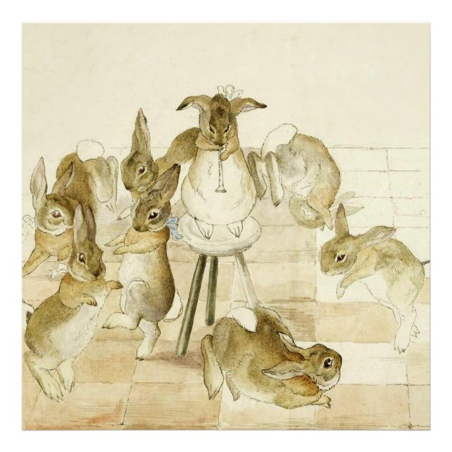 Foto Navidades de Conejos Fiesta por Beatrix Potter (Frente)