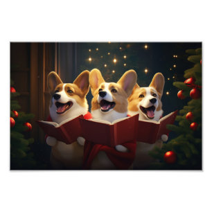 Foto Navidades de Corgis en vacaciones festivas