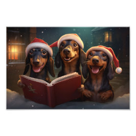 Foto Navidades de Dachshunds celebran fiesta