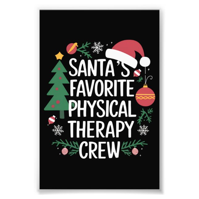 Foto Navidades de la tripulación de terapia física favo (Frente)