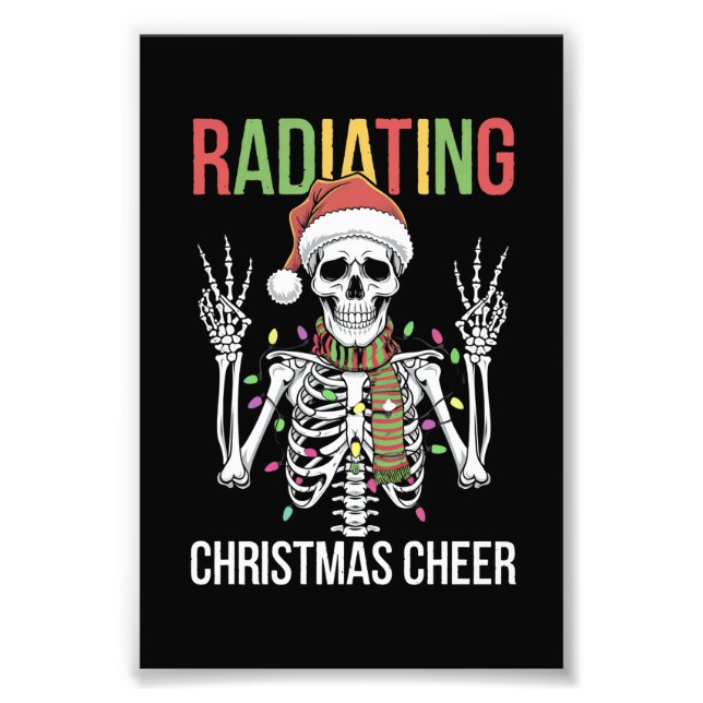 Foto Navidades de Radiología Santa Skeleton (Frente)