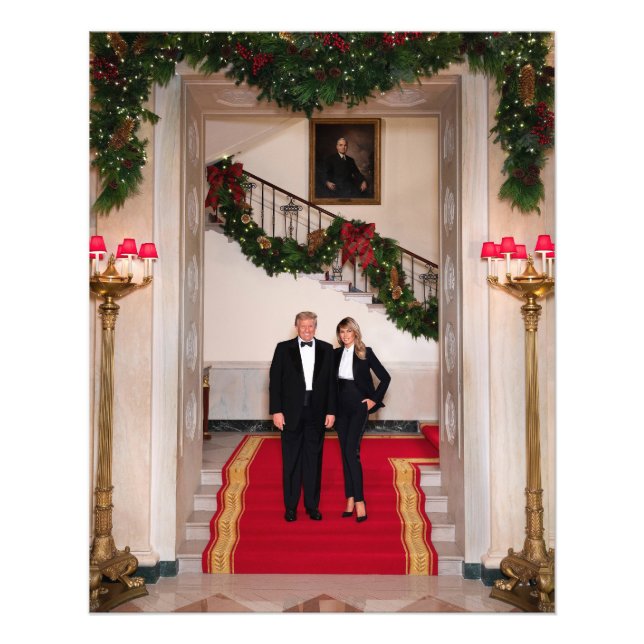 Foto Navidades detienen al presidente Donald Trump y Me (Frente)