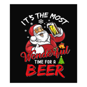 Foto Navidades divertidos Santa Claus Beer Beer Wonderf