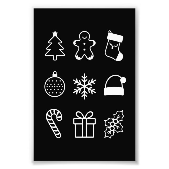 Foto Navidades Doodle Gingerbread Tree Candy Xmas (Frente)