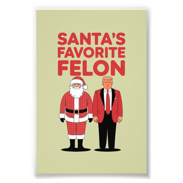 Foto Navidades favoritos de Santa Felon Trump (Frente)