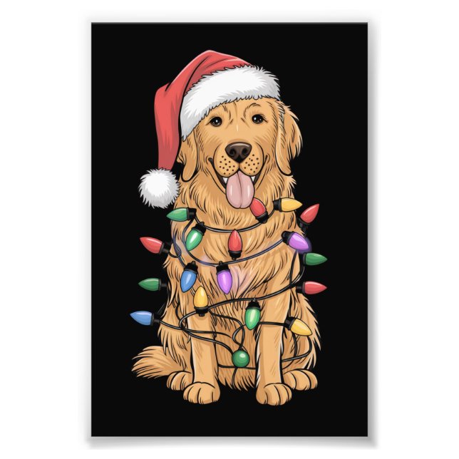 Foto Navidades Golden Retriever Dog Lover Regalo a Mamá (Frente)
