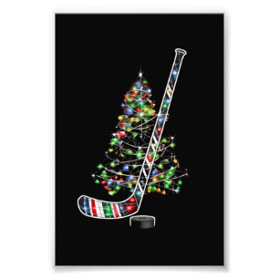 Foto Navidades Hockey Sports Ball Santa Hat Xmas