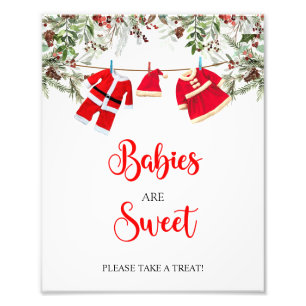 Foto Navidades Los Bebés Son Dulces Rótulos Baby Shower