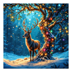 Foto Navidades reno arte de fantasía del Polo Norte