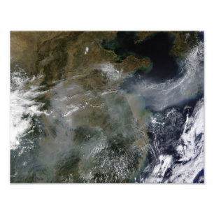 Foto Neblina a través del llano de China del norte