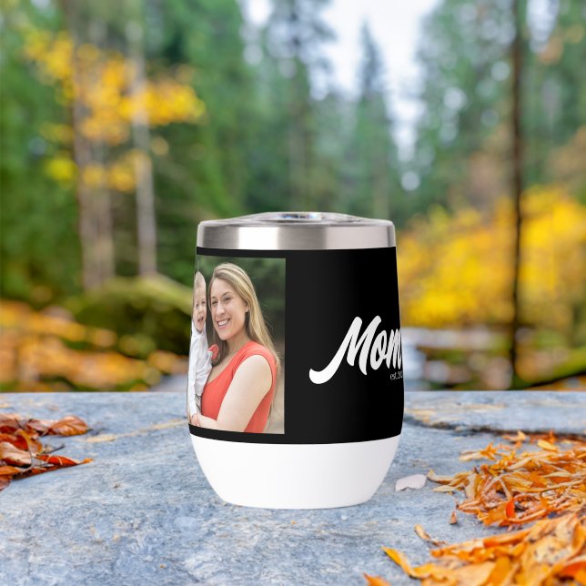 Foto Negra con Letra de Mamá Establecida (Al aire libre (girado))