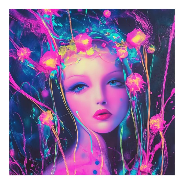 Foto Neon Alien Goddess (Frente)