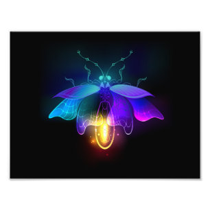 Foto Neon Firefly en negro