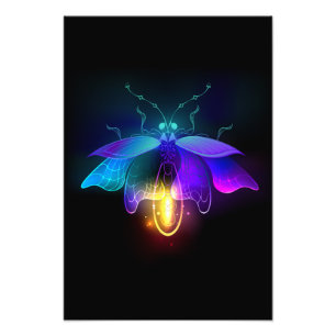 Foto Neon Firefly en negro