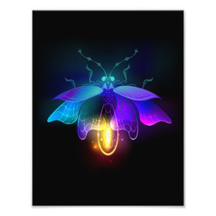 Foto Neon Firefly en negro