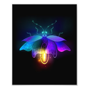 Foto Neon Firefly en negro