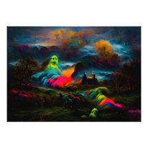 Neon Ghosts en un entorno de fantasía