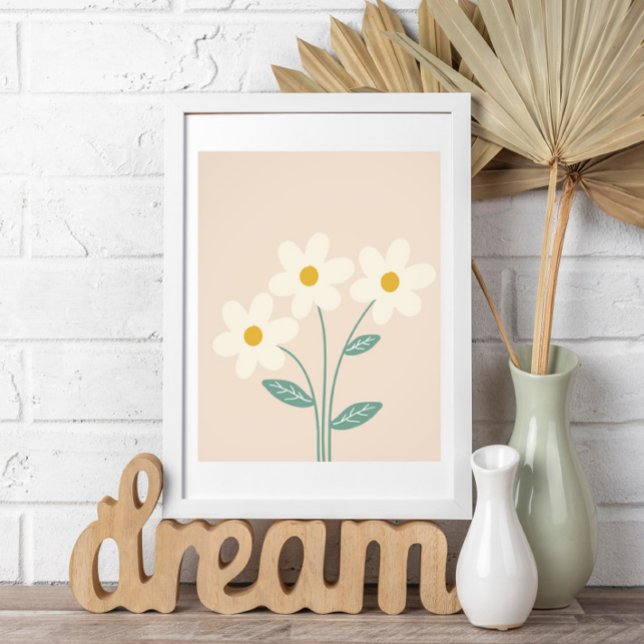 Foto Neutral Wall Art, White Beige Floral Illustration  (Subido por el creador)