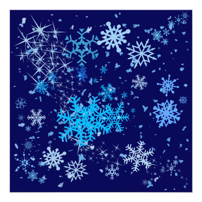 Foto Nevada nocturna de los navidades (Frente)