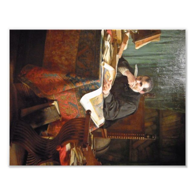 Foto Niccolò Machiavelli en su estudio, de Stephano Uss (Frente)