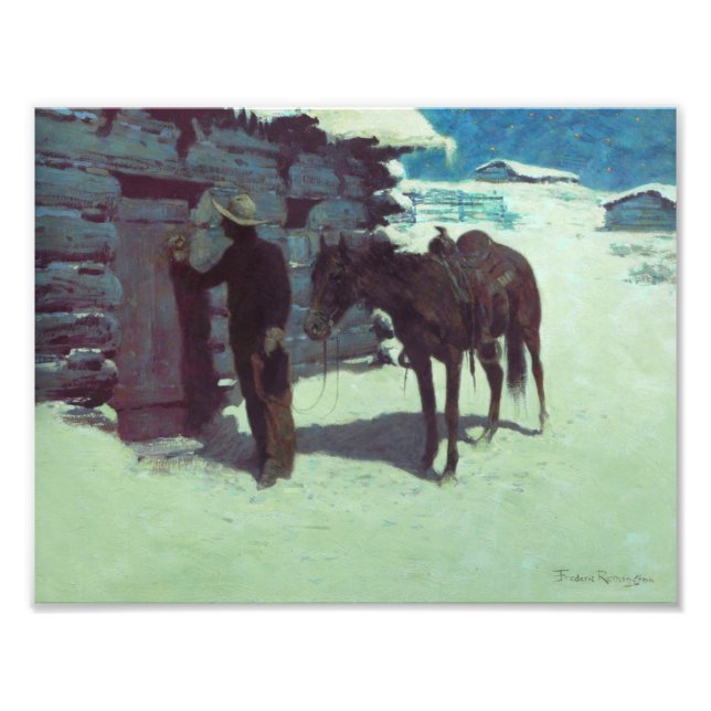 Foto Nieve de invierno de caballos y bovinas (Frente)