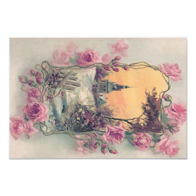 Foto Nieve rosa rosa de la Iglesia Cristiana (Frente)