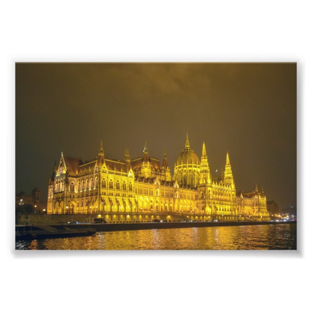 Foto Night View, Hungarian Parliament, Budapest Hungary (Frente)