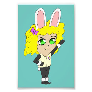 Foto niña de parto chibi