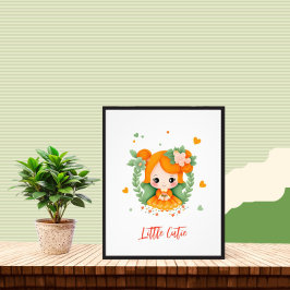 Foto Niña pequeña con flores