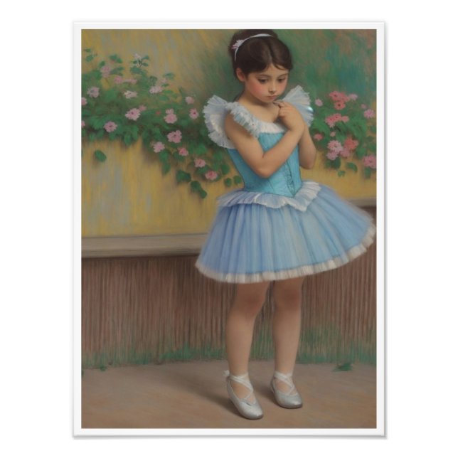 Foto Niña soniando que es un bailarina (Frente)