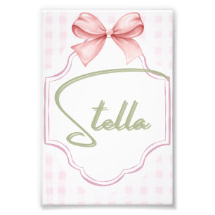 Foto Niña Stella Bow&Gingham personalizada