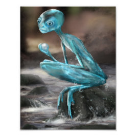 Foto ninfa de agua / poster de sprite / impresión