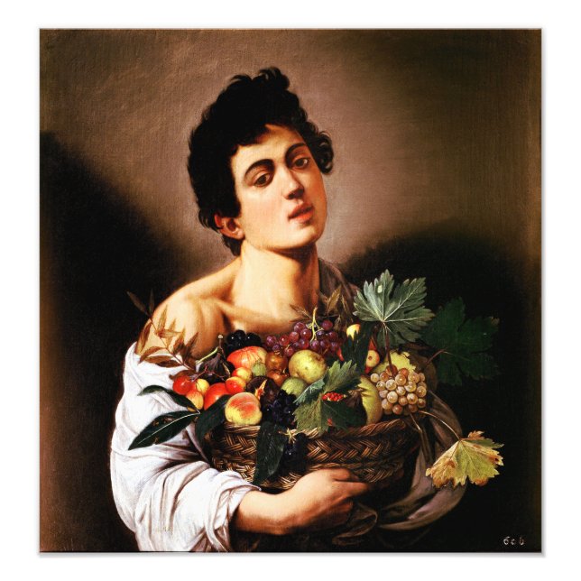 Foto Niño Caravaggio con cesta de fruta (Frente)