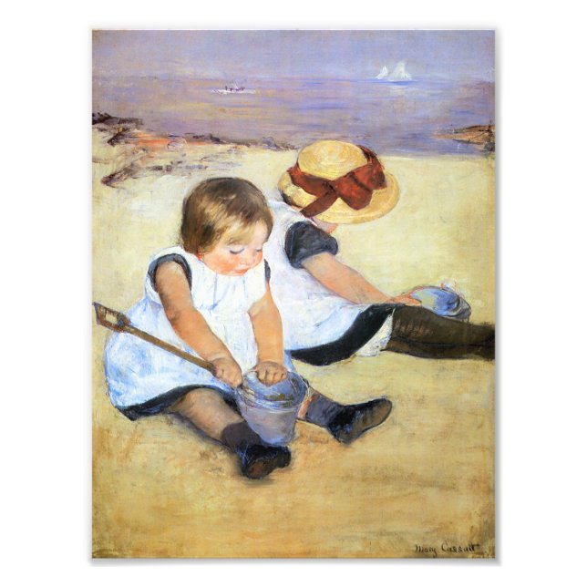 Foto Niños de Mary Cassatt jugando en la publicidad imp (Frente)