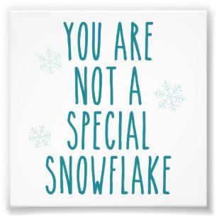 Foto No eres un copo de nieve especial