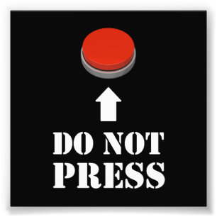 Foto No presione el botón rojo