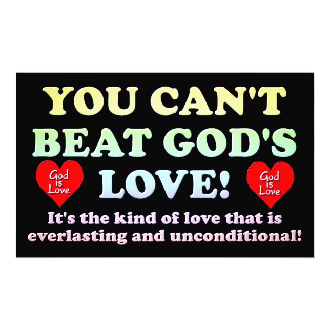 Foto ¡No puedes vencer al amor de Dios! (Frente)