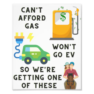 Foto No puedo pagar la gasolina o el vehículo eléctrico