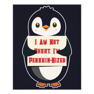 Foto No soy bajo, tengo tamaño de pingüino