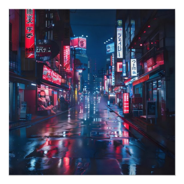 Foto Noche asiática del ciberpunk (Frente)