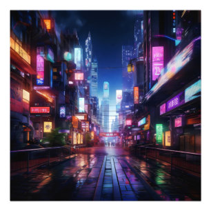 Foto Noche Cyberpunk City
