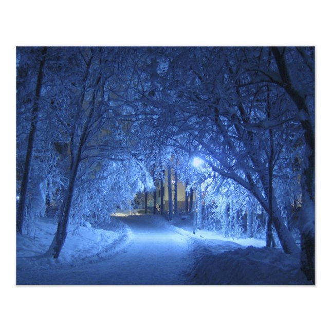 Foto Noche de invierno nevada (Frente)