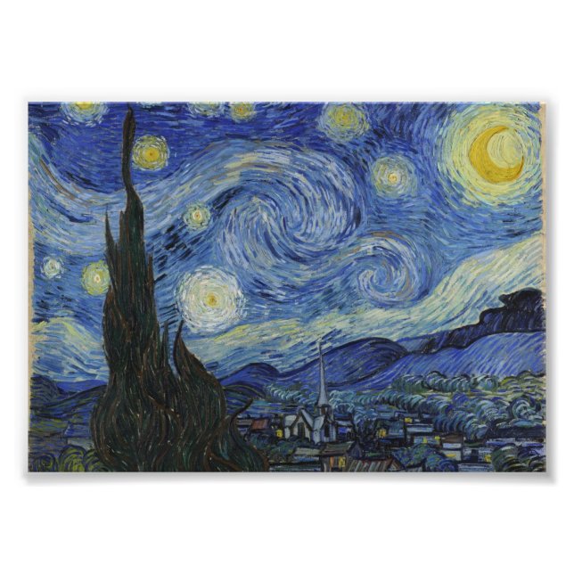 Foto Noche estrellada de Vincent van Gogh (Frente)