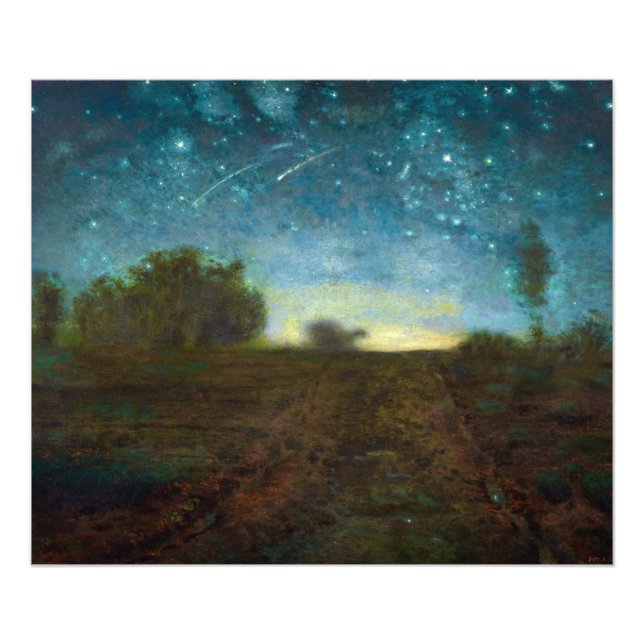 Foto Noche estrellada por Jean-Francois Millet (Frente)