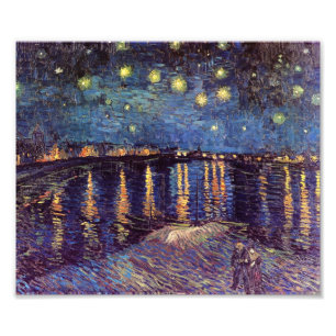Foto Noche estrellada sobre el Rhone - Van Gogh