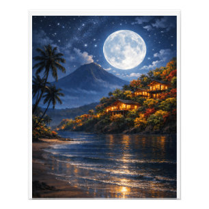 Foto Noche Tropical Paraíso – Playa a la Luz de la Luna